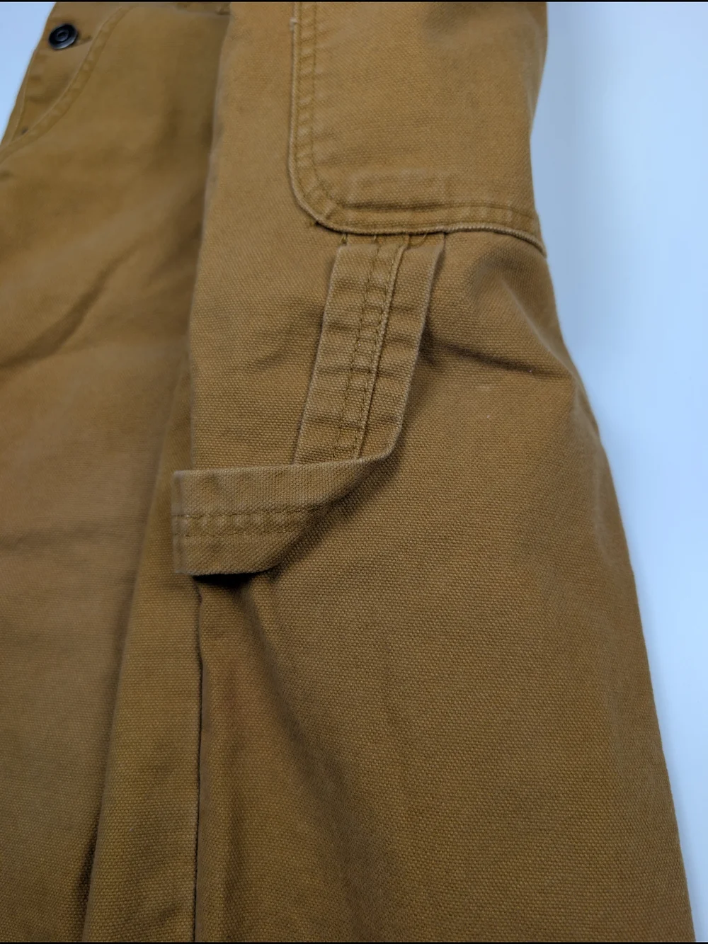 Forever 21 Men Cotton Canvas Carpenter Overalls Duck Brown Medium